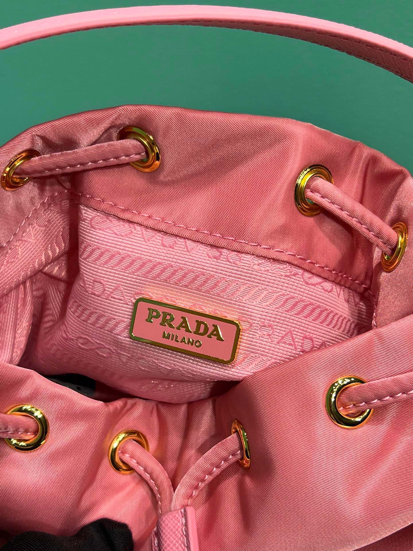 Prada Mini Re Edition 1978 Re Nylon Shoulder Bag Handbag Begonia Pink 1BE067